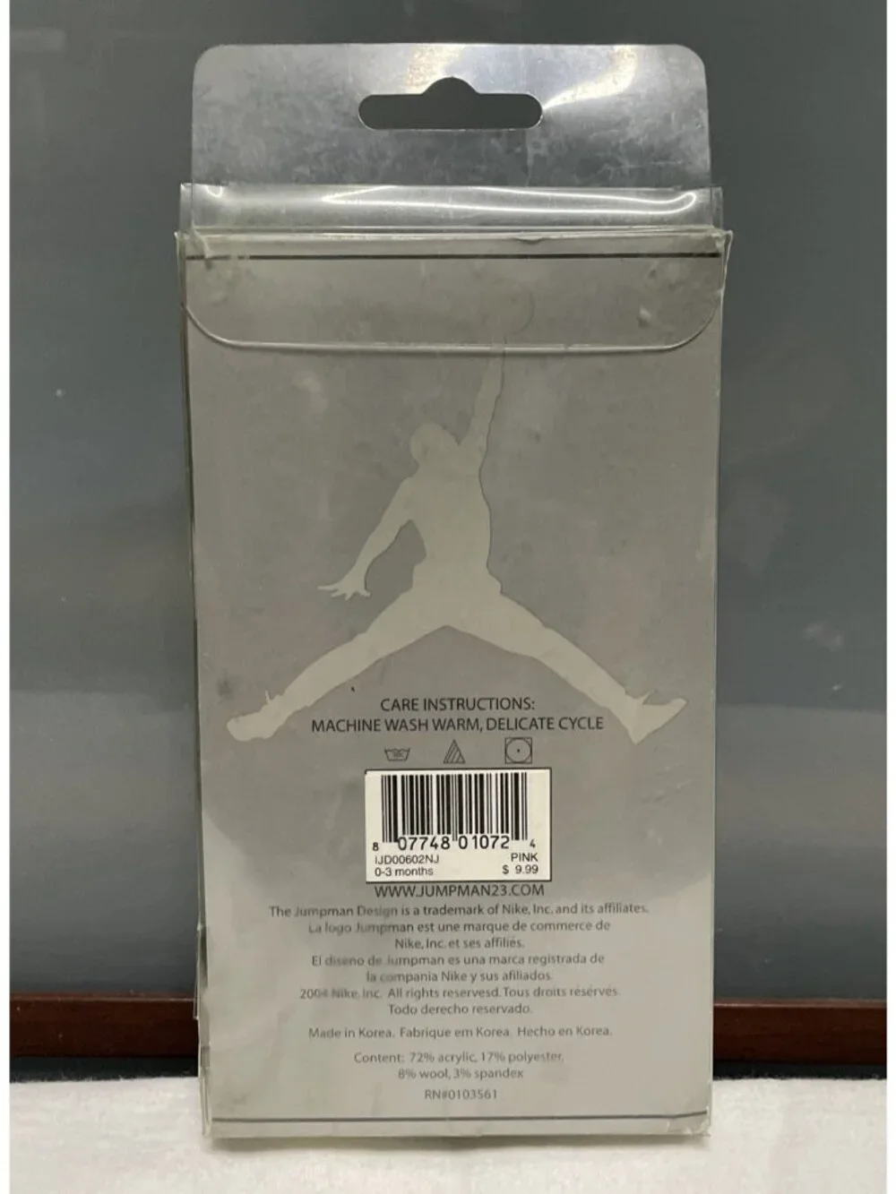 Air Jordan Nike Newborn Infant Vintage Girls 0-3 Months Logo Booties Socks 2 ct